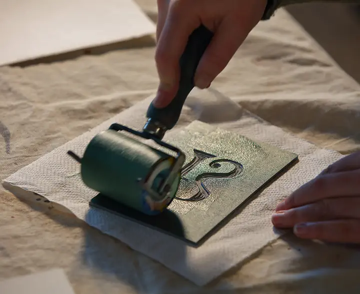 Lino printing workshop by Free Spirit.